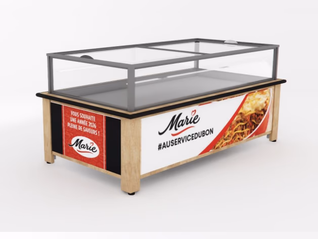 Habillage de marque Marie pour meuble froid Boost Your Shop